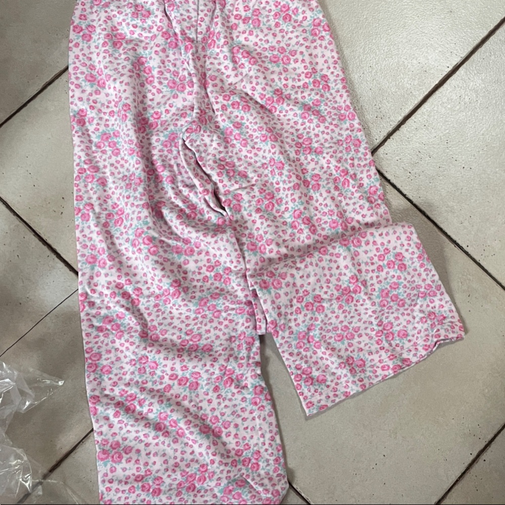 LoveShackFancy x target girls xL Pink Floral sweat Pants